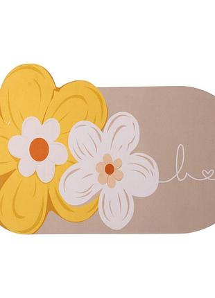 Килимок діатомітовий універсальний love 75*45 см, какао yiwu hp-42-187