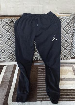 Спортивні штани чоловічі jordan essaant/brook and fleece чорні xxl
