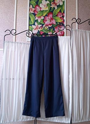Красиві сині штани палаццо zanzea collection.