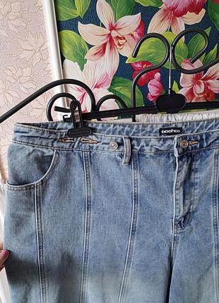 Стильні якісні плотні джинси палаццо boohoo. 3