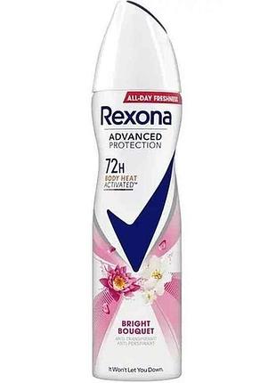 Дезодорант-антиперспірант 150мл яскравий букет 72 години тм rexona