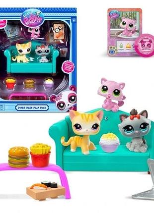 Littlest pet shop підвечірок з 3 фігурками серія 3 lps00636