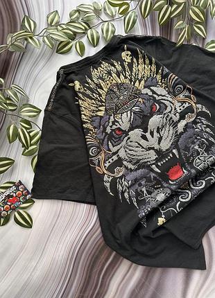 Оверсайз ringspun ed hardy style футболка l stussy