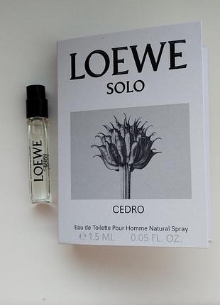 Туалетная вода для мужчин loewe solo cedro