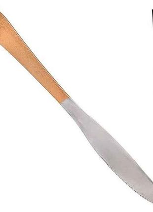 Нож столовый 3шт ss golden mat 22.3см r91605 тм stenson
