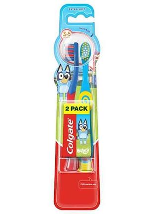Зубна щітка дитяча 3-5 років супер м’яка 2шт тм colgate