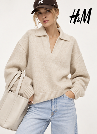 H&m комфортний базовий светр поло