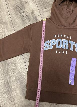 Худі кольору шоколад.7-8років.128см.primark.нове 3