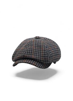 Кепка восьмиклинка «london heritage check grey fw'26" 61