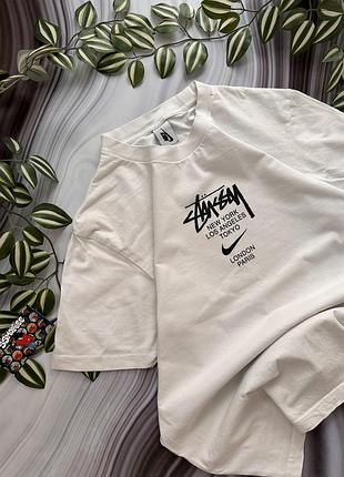 Оверсайз stussy x nike футболка m thrasher style
