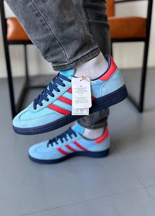 Adidas c.p. company x gt manchester spezial 'light blue bright red'
