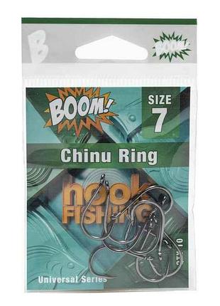 Крючок для мирной рыбы chinu ring no7 (10 шт/уп) (bn) тм boom