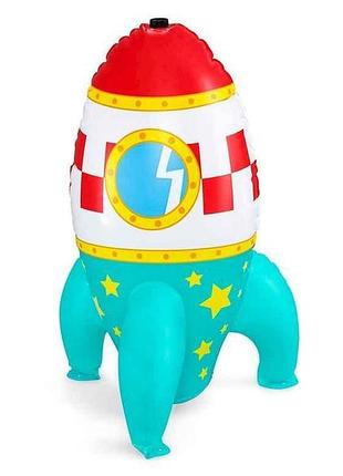 Іграшка надувна ракета 61см 52572 розбризкувач space blast тм bestway