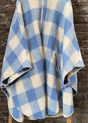 Пальто жіноче isabel marant etoile пончо в клітинку, розмір m/l/xl, вовна/поліестер