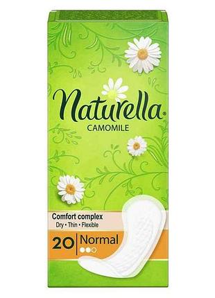 Ежедневные гигиенические прокладки naturella camomile normal 20шт.