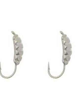 Мормишка вольфрам опаруш с ушком 3мм 0,58г silver (2шт/уп) тм fishing roi