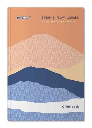 Книга для нотаток дкв-6 96арк.#оф. ф-а4 матова лам. №4454 тм gold brisk