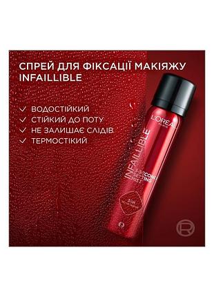 Спрей для фіксації макіяжу infaillible
