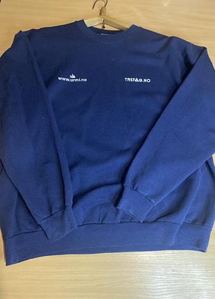 Світшот чоловічий hanes comfortblend printpro темно-синій