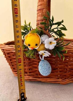 Украшение на крупной корзине no2 гнездо тм easter
