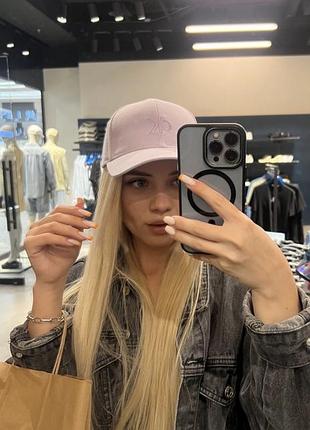 Кепка жіноча calvin klein фіолетова