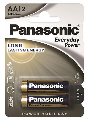 Батарейка panasonic everyday power щелочная aa блистер, 2 шт