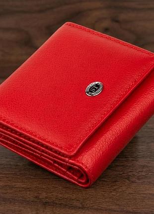 Компактный кошелек женский st leather 19259 красный