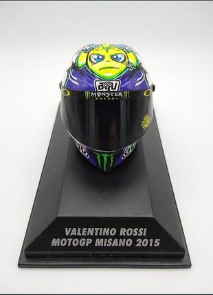 Колекційна модель шолому valentino rossi agv motogp misano 2015