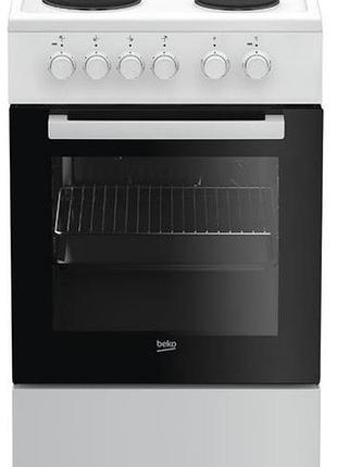 Плита beko електрична, 60л, 50x60см, конвекція, білий