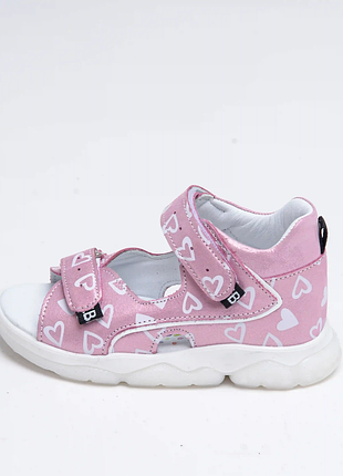 Босоніжки для дівчинки bebetom pink, розмір 21 (13 см.) 2