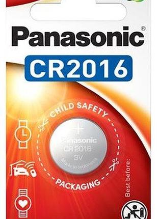 Батарейка panasonic литиевая cr2016 блистер, 1 шт