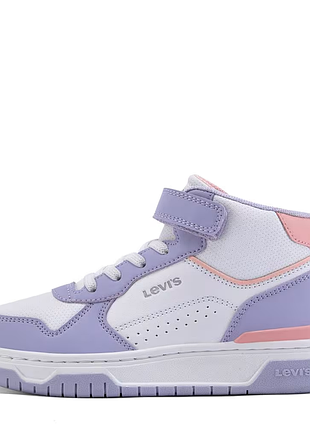 Кросівки для дівчинки levi's dereck white lavender vder0022s w/l 3205, розмір 30 (19,3 см.)