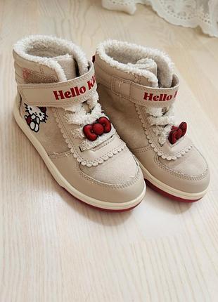 Черевики для дівчинки h&m hello kitty бежеві, розмір 28