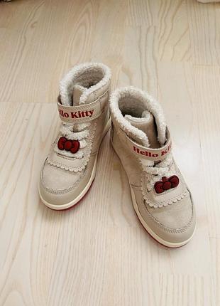 Черевики для дівчинки h&m hello kitty бежеві, розмір 28 4