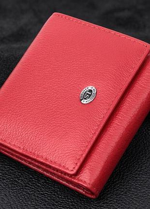 Зручний гаманець для жінок із натуральної шкіри st leather 22710 червоний