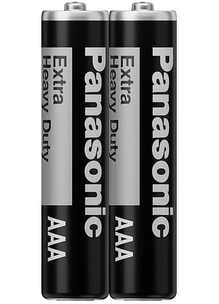 Батарейка panasonic extra heavy duty угольно-цинковая aaa(r3) пленка, 2 шт