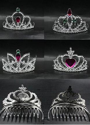 Пластиковая маленькая диадема, 12 шт