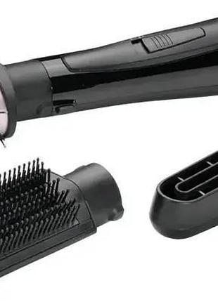 Фен-щетка babyliss style smooth, 1000вт, 2 режима, иониз-я, холл. обдув, керамика, черный