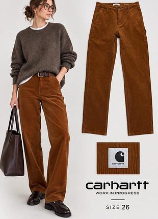 Оригинальные женские вельветовые брюки carhartt wip, размер 26.