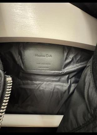 Куртка жіноча massimo dutti бомбер чорний 4