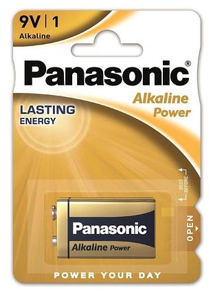 Батарейка panasonic alkaline power щелочная 6lf22(6lr61, mn1604, mx1604, крона) блистер, 1 шт