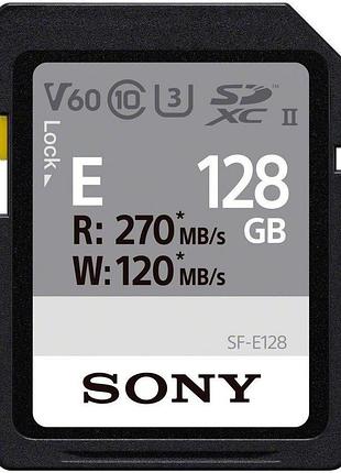 Карта пам'яті sony sdxc 128gb c10 uhs-ii u3 v60 r270/w100mb/s entry