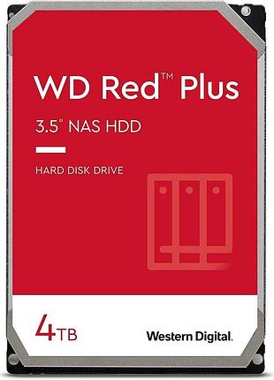 Жесткий диск wd 4tb 3.5" 5400 256mb sata red plus nas