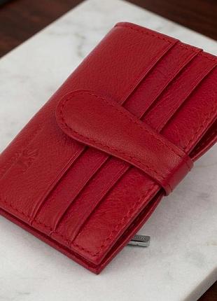 Гаманець-візитниця st leather 19211 червоний
