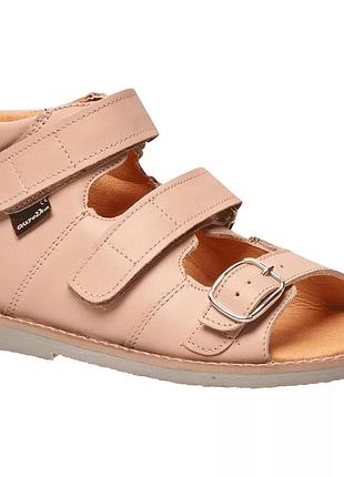 Ортопедические босоножки для девочки aurelka 1002 пудра, размер 27 (18,2 см.)