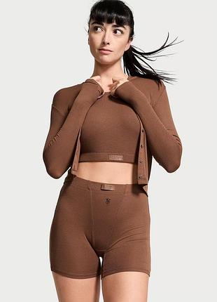 Жіночий домашній комплект victoria’s secret коричневий, розмір s