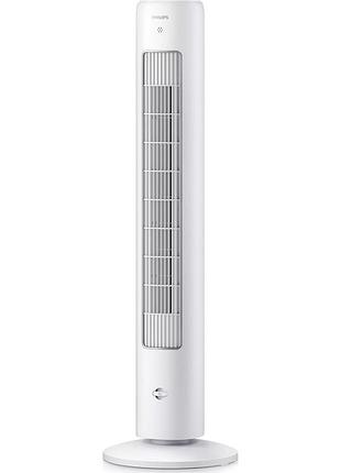 Вентилятор philips колонный, 110см, 40вт, пульт ду, дисплей, белый