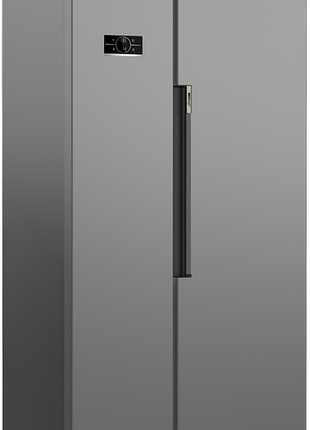 Холодильник beko sbs, 179x91x71, xолод.отд.-368л, мороз.отд.-190л, 2дв., e, nf, дисплей, нерж