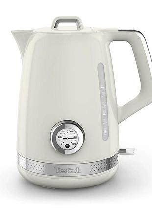 Електрочайник tefal soleil+ 1.7л, strix, пластик, бежевий