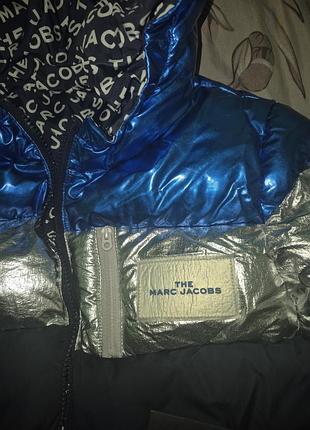 Куртка для  the marc jacobs зимова синьо-срібляста. 122розмір